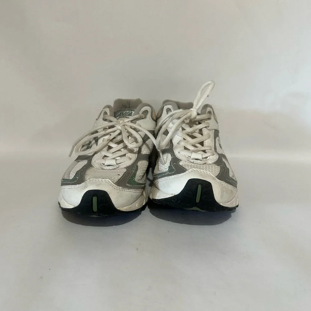 Avia Green and White Sneakers with Supportive Design